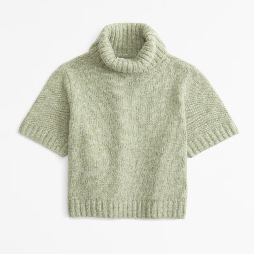 Green Turtleneck Sweater Tee